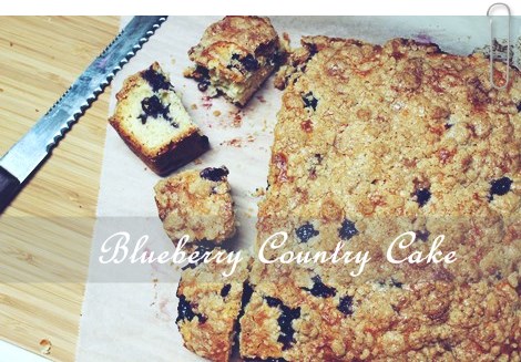 Blueberry Country Cake ブルーベリー カントリーケーキ British Tea Style