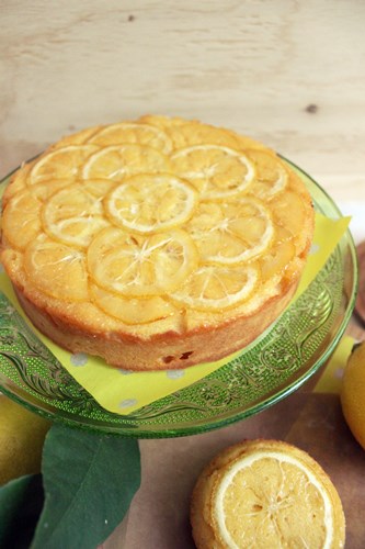 Lemon Upside Down Cake レモン アップサイドダウンケーキ British Tea Style
