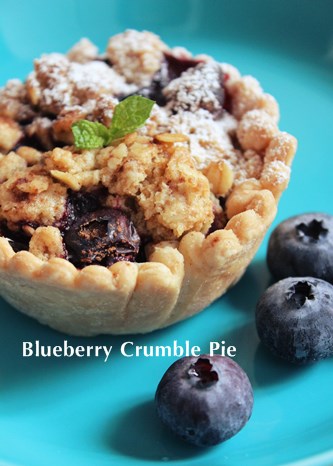 Blueberry Crumble Pie * ブルーベリー・クランブルパイ