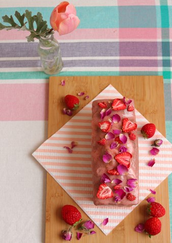 Strawberry & Rose Cake 2 * 苺とバラのケーキ リベンジ編